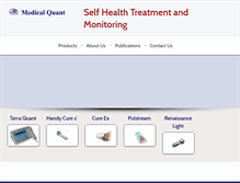 Tablet Screenshot of medical-quant.com